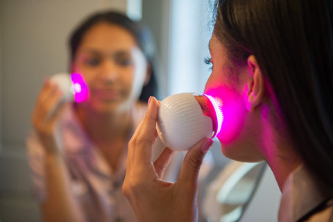 Image of Lux Soniqué Mini LED Sonic Cleanser, Wrinkle Reduction & Acne Treatment by reVive Light Therapy