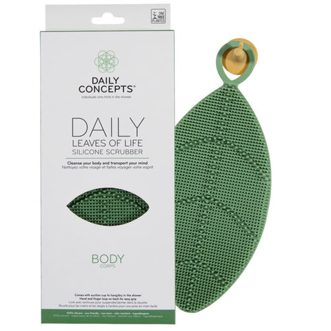 Image of Daily Concepts Leaves of Life Silicone Scrubber, BODY