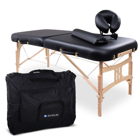Image of Earthlite Pro Endeavor Portable Table Package, Black