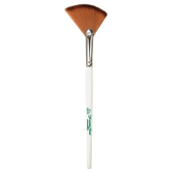 Synthetic Angled Fan Brush, 4" White