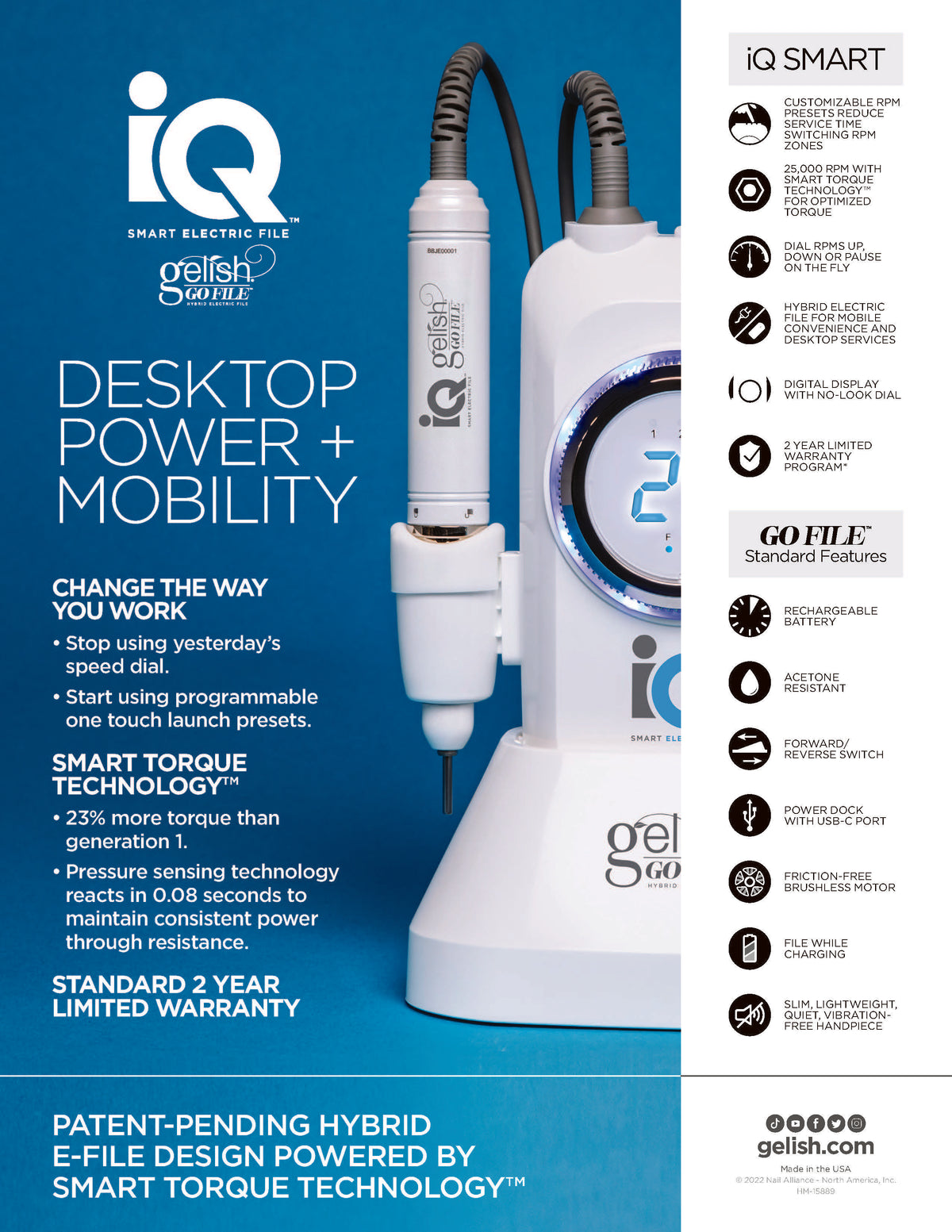Gelish Go File, IQ Hybrid Electric File – Universal Companies