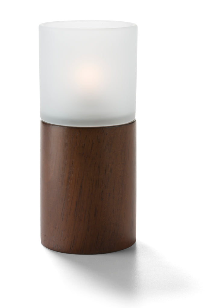 Hollowick Horizon Wood Cylinder Candle Holders