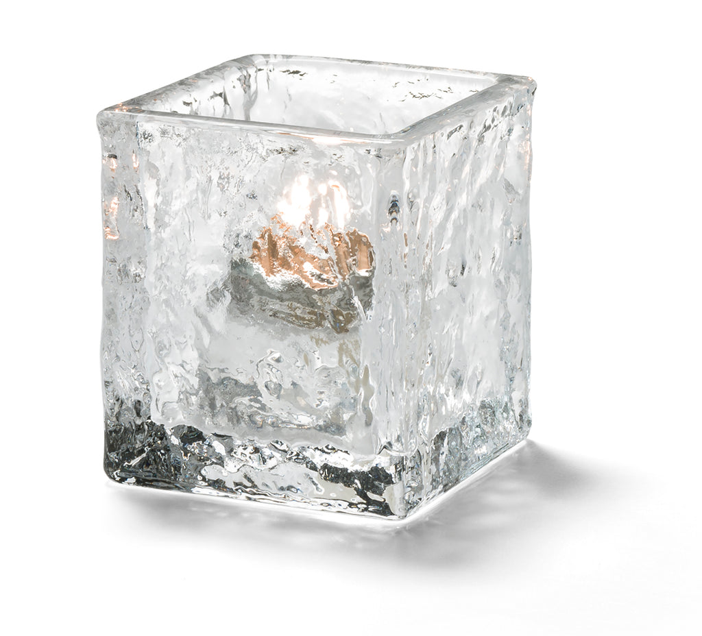 Hollowick Clear Glacier Glass Candle Holders