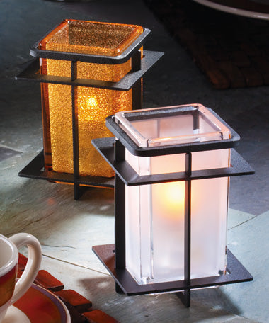 Image of Hollowick Quad Square Style Glass Candle Holders