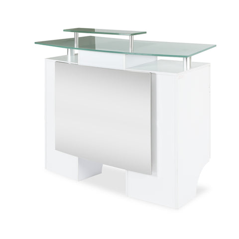 Image of J&A Glass Top Reception Desk