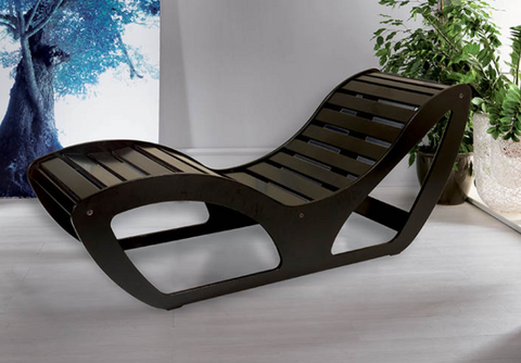 Image of Lemi Okume Wood Chaise Lounge