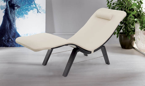 Image of Lemi Re-Wave Lounger with Wood Legs