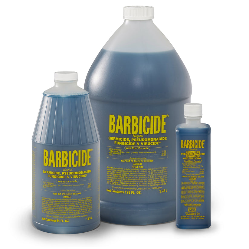 Barbicide Disinfectant Concentrate, 16 fl oz, 64 fl oz & 1 Gal ...