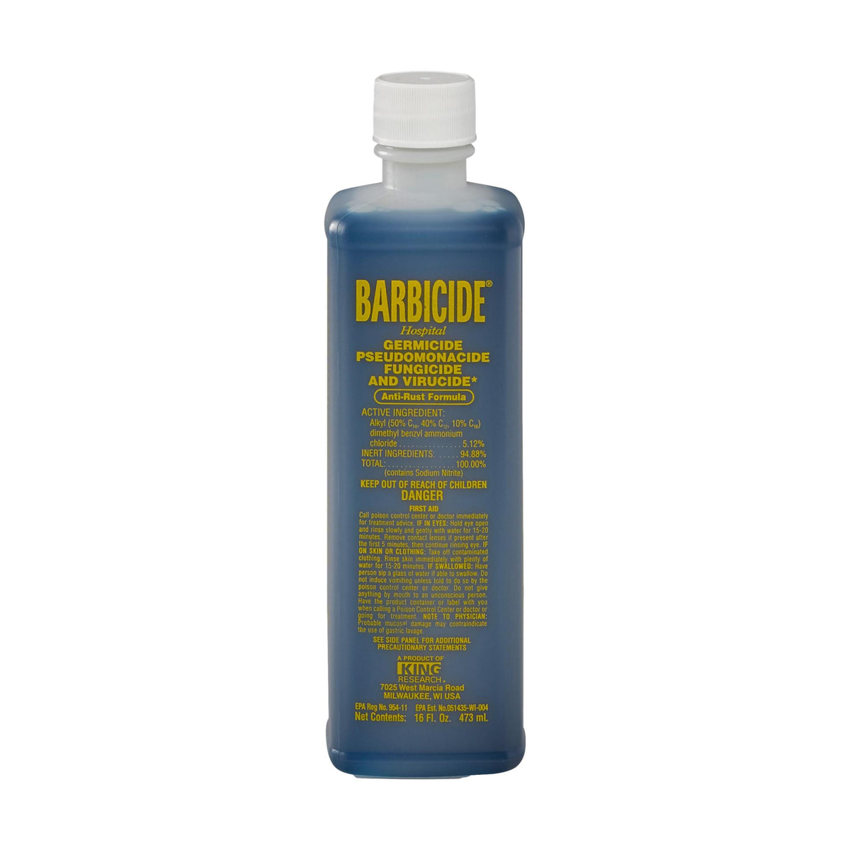 Barbicide Disinfectant Concentrate, 16 fl oz, 64 fl oz & 1 Gal ...