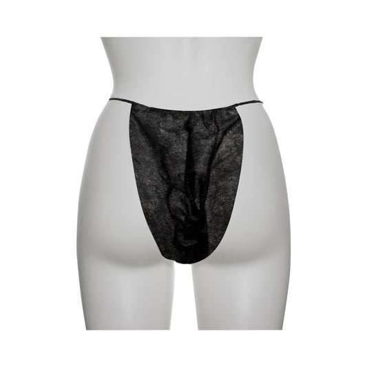 Disposable Bikini, Black, OSFM, 100 ct
