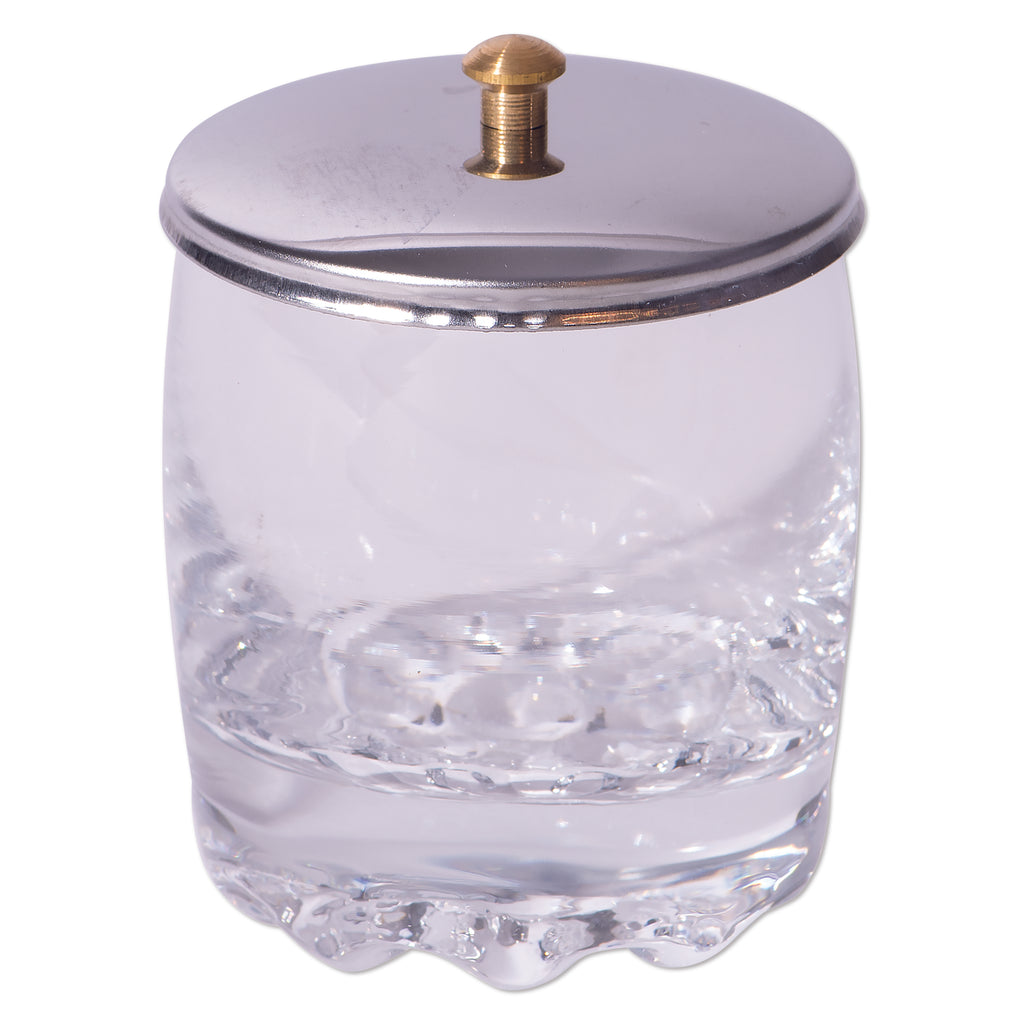 Glass Jar w/ Stainless Steel Lid, 2 oz