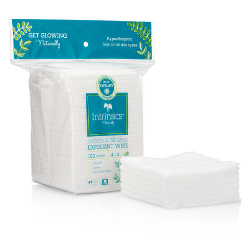 Image of Intrinsics at Home Smooth & Brighten Exfoliant Wipes, 4x4, 100 ct