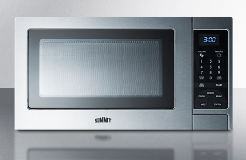 Image of Summit Compact Microwave, Stainless Steel