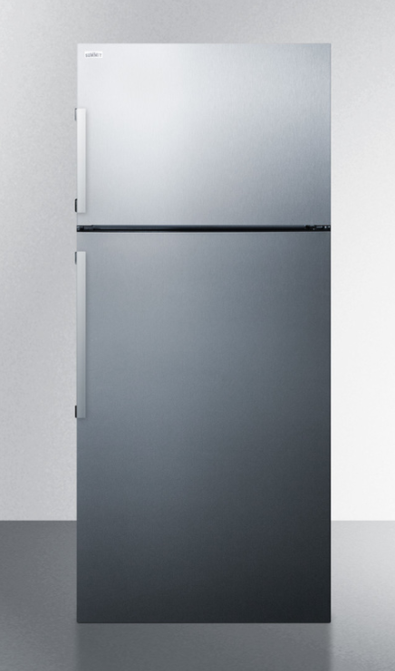 Summit Full Size Fridge with Top Mount Freezer, Stainless Steel – Universal  Companies