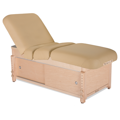 Living Earth Crafts Sonoma Pneumatic Salon Top Massage Table with Cabinet Base