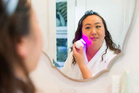 Image of Soniqué Mini LED Sonic Cleanser, Acne Treatment by reVive Light Therapy
