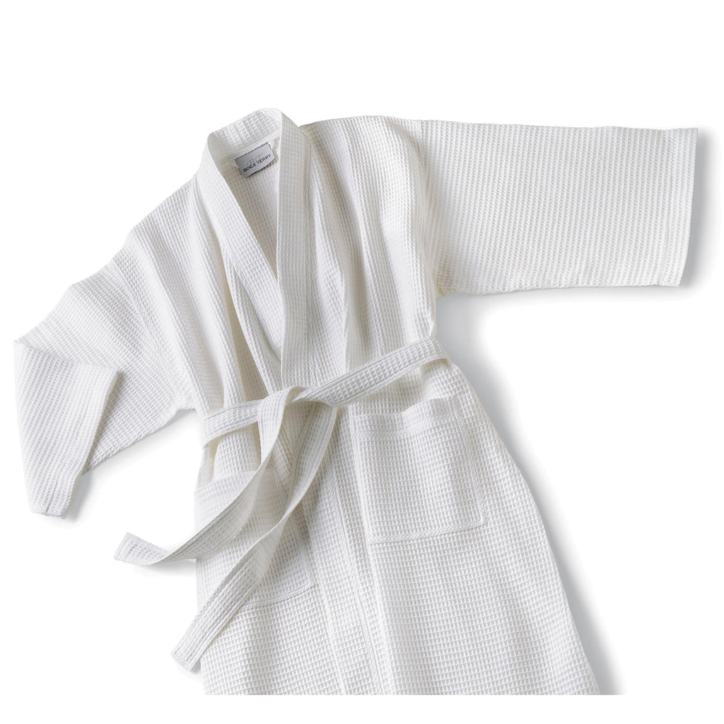 Apparel Boca Terry Robe / Multi Waffle Kimono / White