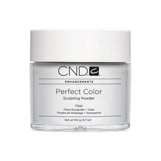 Artificial Nail Enhancements Clear CND Perfect Color Sculpting Powder