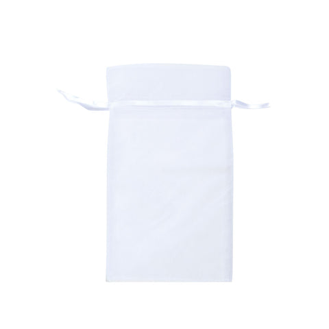 Image of Bags, Ribbons & Tissue White Organza Bag