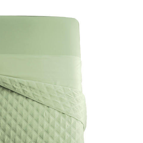 Image of Quilted Blanket in Greenery by Sposh
