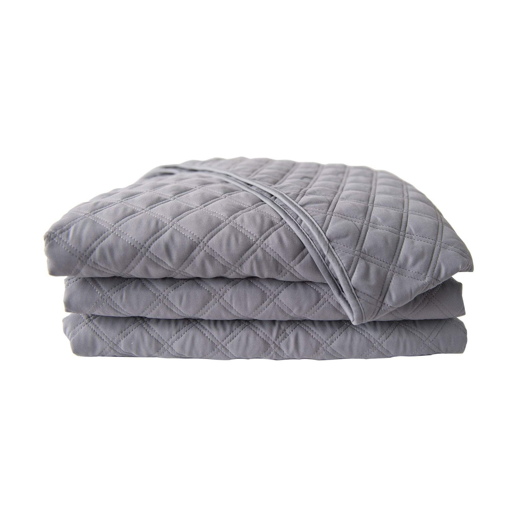 Quilted Blanket in Slate Grey by Sposh
