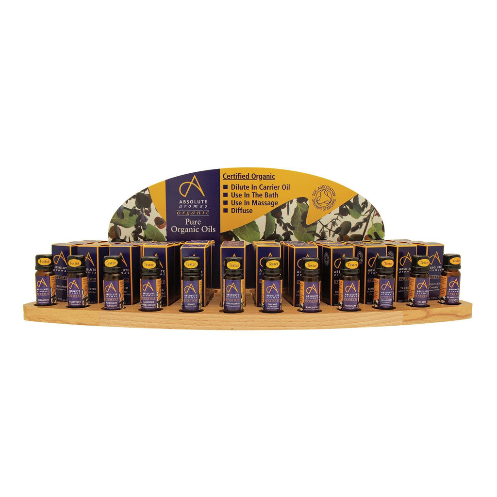 Blended Notes Absolute Aromas Organic Essential Oils Intro Display Package