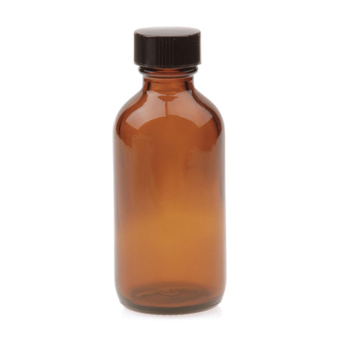 Image of Bottles & Jars 2 oz. Amber Bottle with Lid