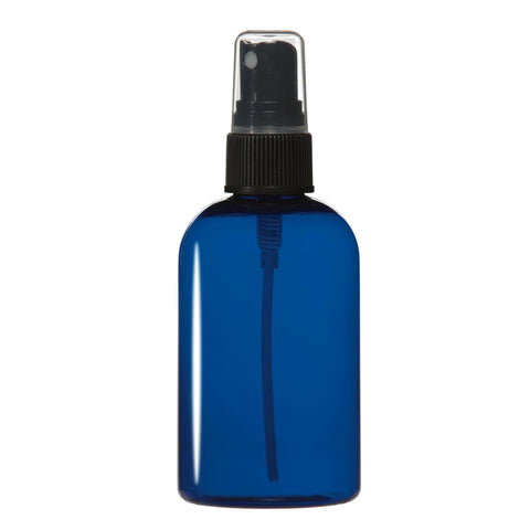 Image of Bottles & Jars 4 oz. PET Bottle with Atomizer / Cobalt Blue