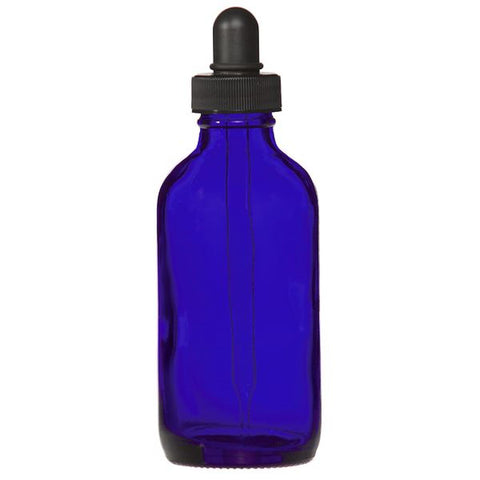 Image of Bottles & Jars 4 oz. Dropper Bottle / Cobalt Blue