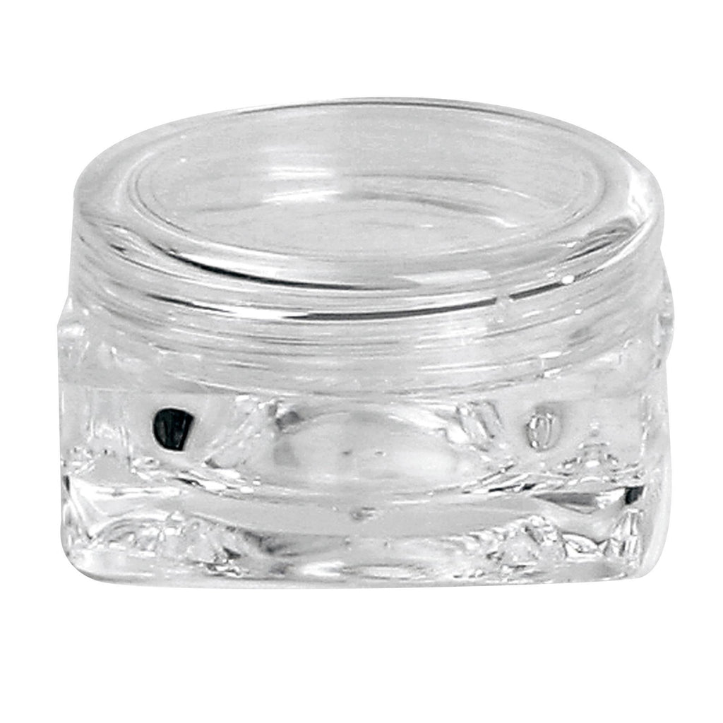 Bottles & Jars Amenity Jar / Clear Square w/Clear Cap / .35oz / 10pc