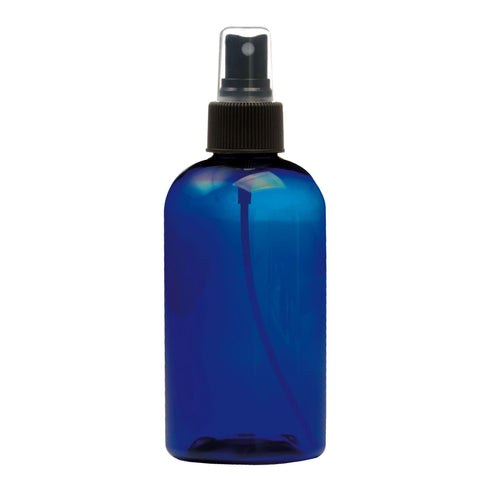 Image of Bottles & Jars 8 oz. PET Bottle with Atomizer / Cobalt Blue
