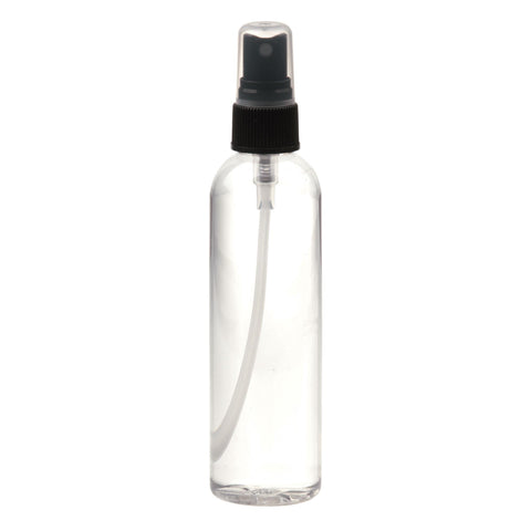 Image of Bottles & Jars Black / 4 oz. Clear Bottle with Spray Cap