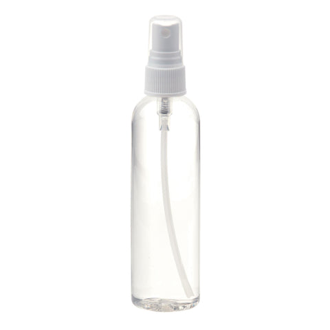 Image of Bottles & Jars White / 4 oz. Clear Bottle with Spray Cap