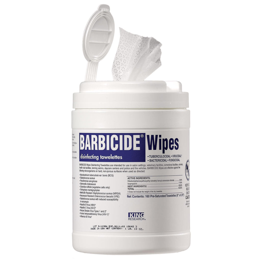 Disinfectant Wipes & Sprays Barbicide Wipes / 160 count