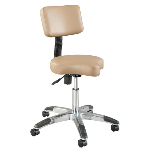 Image of Esthetic Tables & Chairs Silhouet-Tone Deluxe Contoured Air-Lift Stool w/Backrest