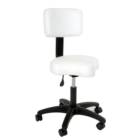 Image of Esthetic Tables & Chairs Silhouet-Tone Stool with Backrest / Contoured