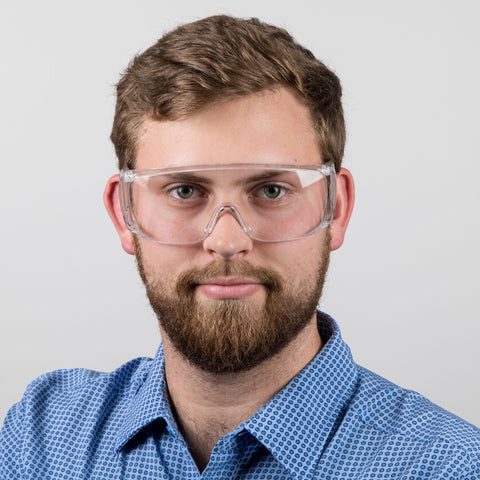 Image of Clear Protective Goggles with Side Vent