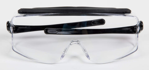 Image of Eye Protective Safety Glasses with Black Trim