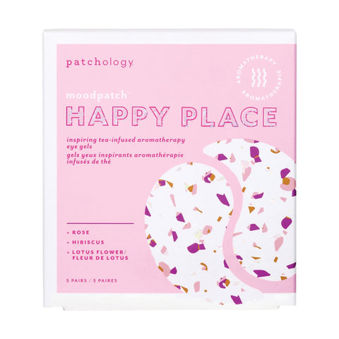 Image of Face Masks & Eyewear Patchology Moodpatch Happy Place Inspiring Tea-Infused Aromatherapy Eye Gels, 5 Pairs
