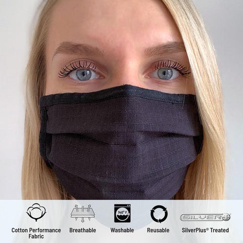Image of Solid Pleated Wellness Face Mask by Fashionizer Spa Uniforms