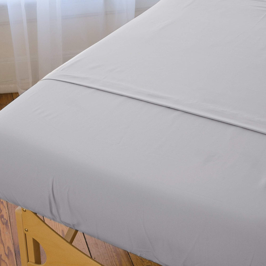 Flat Sheets Dove Grey Sposh Urban Microfiber Flat Sheet