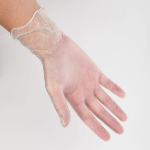 Image of Gloves & Finger Cots Clear Vinyl Gloves, 100 ct