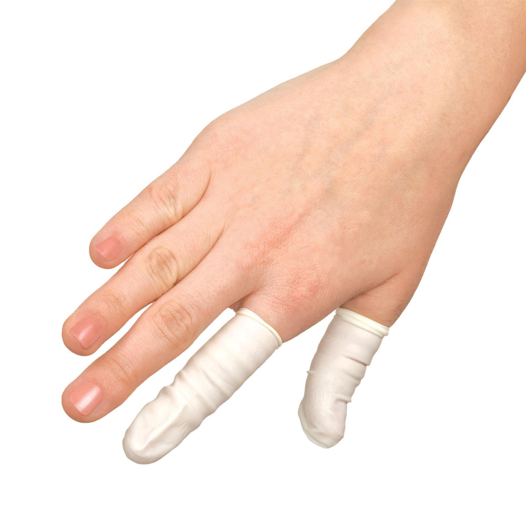 12 Pack of Rubber Finger Cots for Thumb Guard and