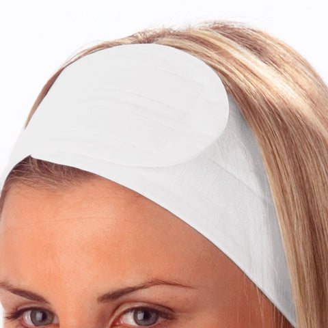 Image of Headbands White Boca Terry Headband / Microfiber / 3pk