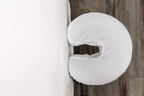 Image of Sposh Premium Waterproof Microfiber Protective  Face Rest Cover,  White