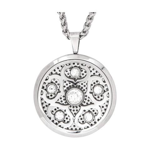 Image of Jewelry Crystalized Aromatherapy Locket Necklace