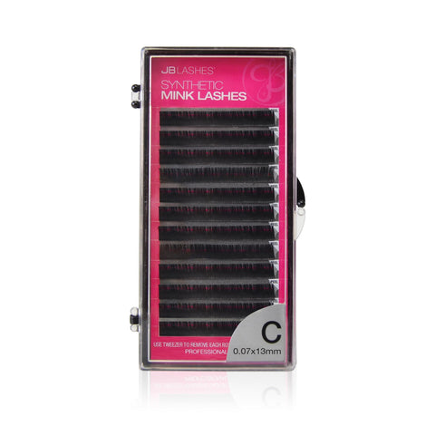 Image of Lash Extensions, Strips, Acces 13mm / 0.07mm JB Lashes C-Curl Mink Lashes