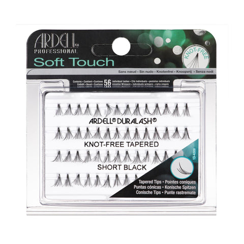 Image of Lash Extensions, Strips, Acces Short Ardell Soft Touch Knot-Free Black Lashes