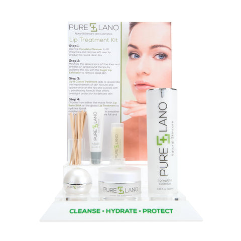 Image of Makeup, Skin & Personal Care Pure Lano Natural Lip Treatment Display with Testers