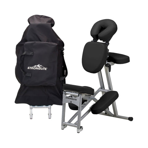 Image of Massage Chairs Black Stronglite Ergo Pro II Massage Chair Package